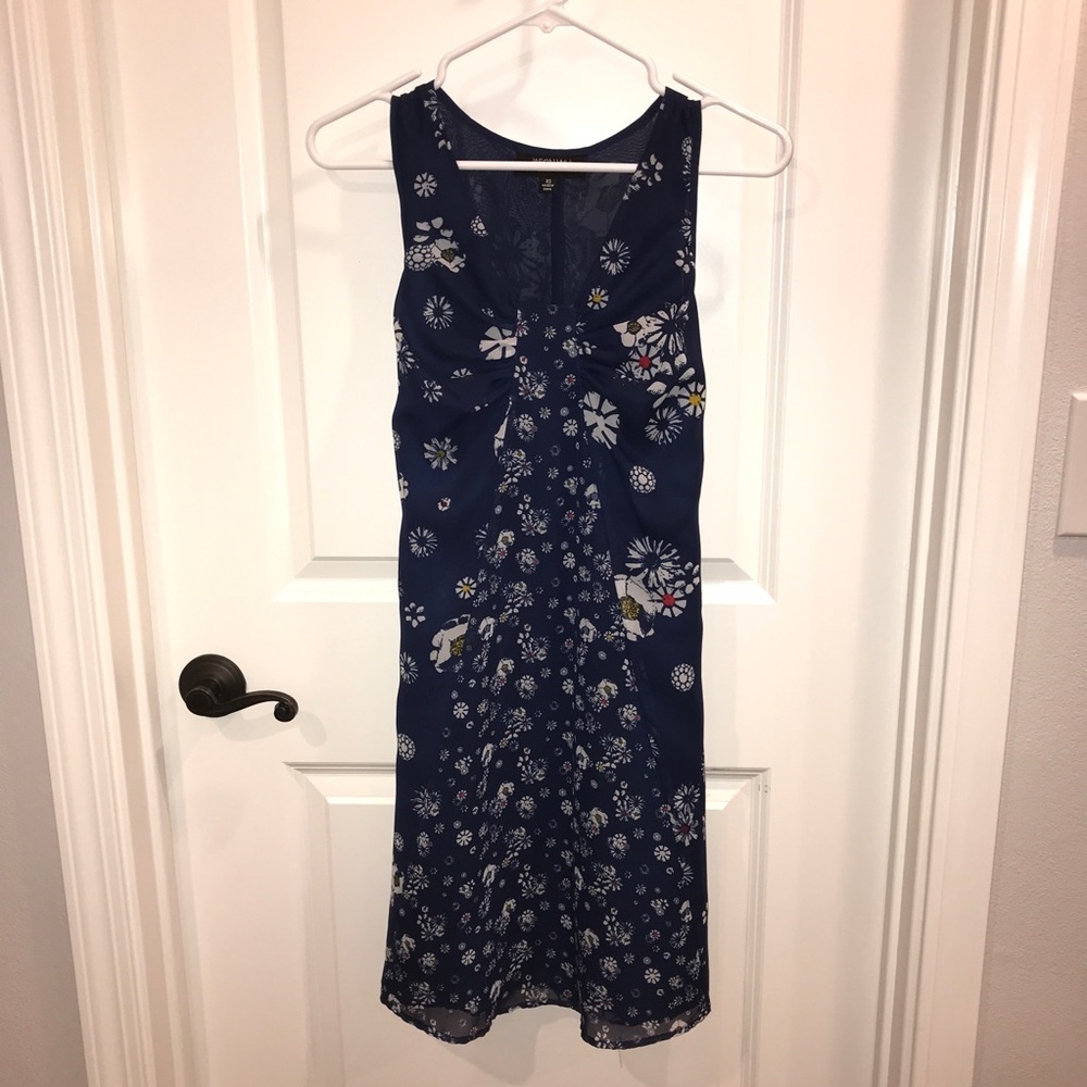 JASON WU FOR TARGET navy floral dress w/belt XS